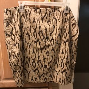 Snake Print Skirt